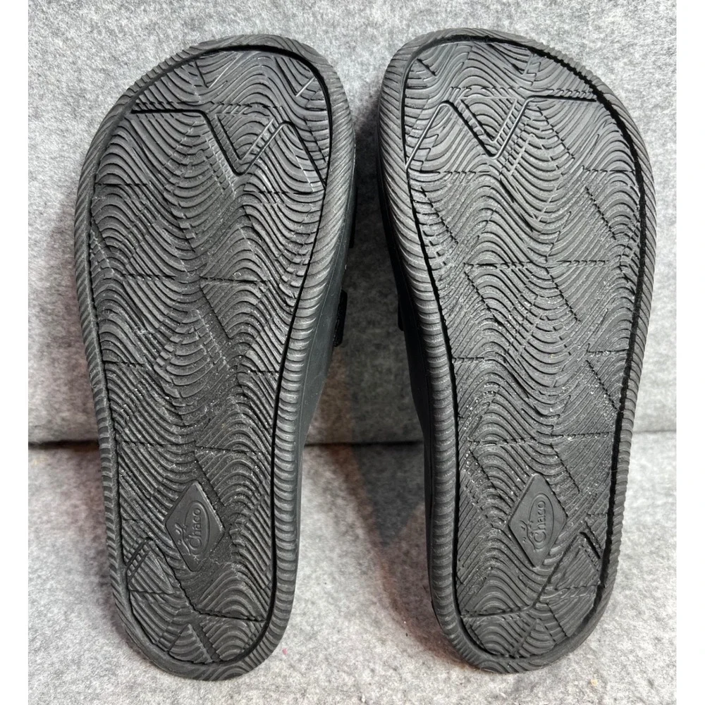 Chaco Chillos Slide Sandals Womens Black Adjustable Straps Comfort Size 7